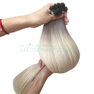 China Natural Appearance New Product Drop Shipping Package Weave Bundles Tip i Hair Extensions Russia. hair for sale