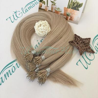 China Whosale Appearance Steam Mist Vigin Remy Hair Nano Ring Tip Hair Extensions for sale