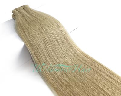 China 100% Natural Appearance Remy Hair Extensions Weft Hair Bundles Natural Hot Sale 100% Virgin Hair Flat Weft Extensions for sale