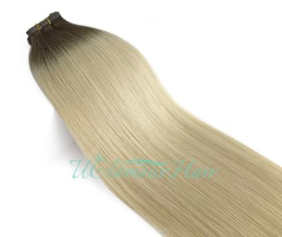 China Free Sample New Style Premium Natural Seamless Topical Hair Flat Weft Appearance for sale