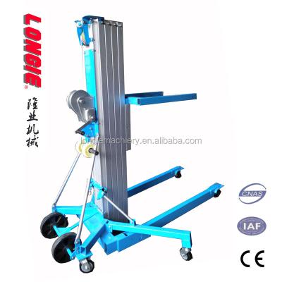 China Aluminum Alloy Aerial Work Platform LISJS-10 Hand Stacker 711lb/320kg Lifting Capacity for sale