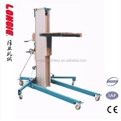 Cina Portable Aerial Work Platform LISJS-10 Aluminium Manual Material 711lb/320kg Lifting Capacity in vendita