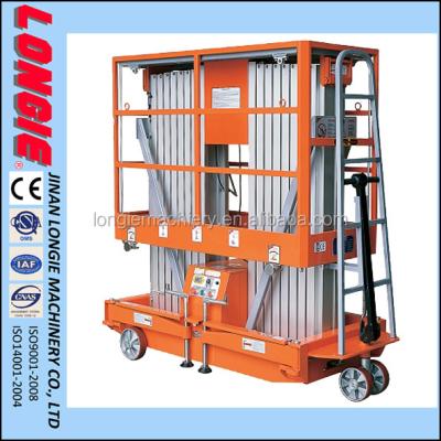 Chine Hydraulic Aerial Work Platform LISJL0.2-12 Emergency Drop Valve 200kg Capacity à vendre