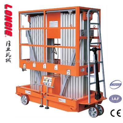 China LISJL0.2-10 Electric hydraulic aluminium man lift aerial lift platform for sale