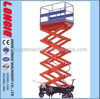 중국 Scaffolding LISJY0.5-4 Hydraulic Mobile Scissor Lift Emergency Stop Drop Switches 판매용