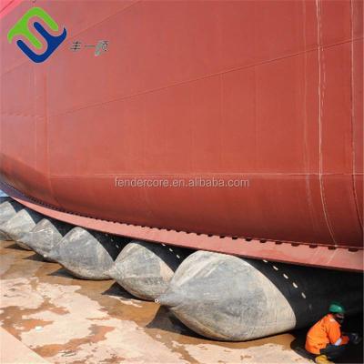 China Natural Rubber Floating dock Inflatable marine floating and lifting rubber airbag rollers for sale