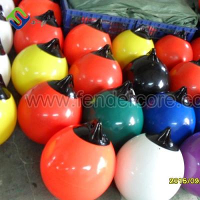 China PVC Colorful Customized Size Marine Yellow Mooring Buoys for sale