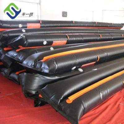 China Water projection PVC solid float oil spill containment boom and silt curtain for sale