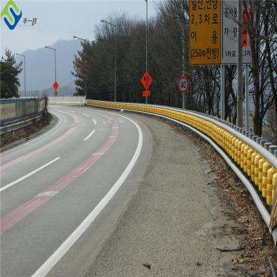 China Durable safety roller guard rail crash barrier rolling barrier guardrail for sale