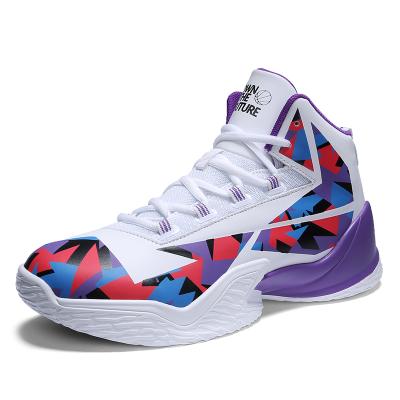 China EVA 2020 Hot Men's Fashion PU High Top Sneakers Basketball Shoes for sale