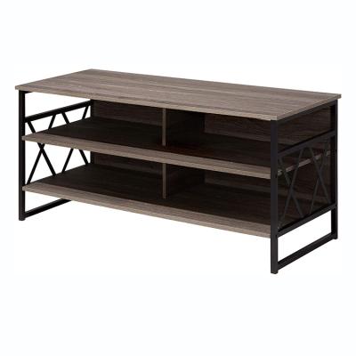 China Convertible Living Room Furniture Modern Wood Table TV Unit Metal Console Cabinet TV Stand for sale