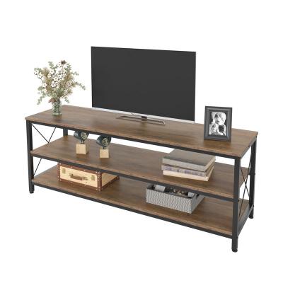 China Modern Vintage High Quality Convertible Modern Vintage Style 3 Tier TV Floor Table Stand Wooden Design for sale