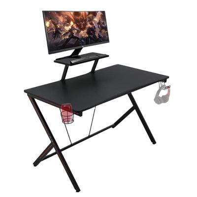 China Cheap Convertible Home Furniture Metal Frame Metal Convenient Gaming Computer Desk With Wood Top Corner Desk for sale