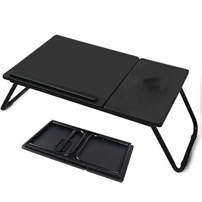 China Adjustable Laptop Desk (Height) Adjustable Portable Wooden Metal Bed Trays for Bed and Sofa for sale