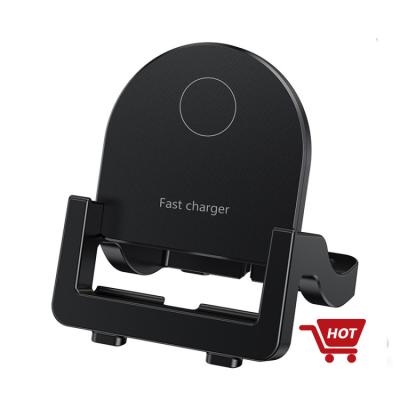 China Mobile Phone Universal Vertical Wireless Charger Mini Wireless Fast Charging Charger Portable Stand For Mobile Phones for sale