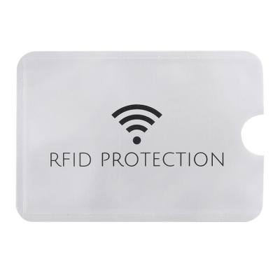 China RFID Blocking Protect Material 9.1*6.3cm Credit Holder Bag Slim Protector Sleeves Sports Cards Packet Sleeve Commerce Rfid Card Blocking for sale