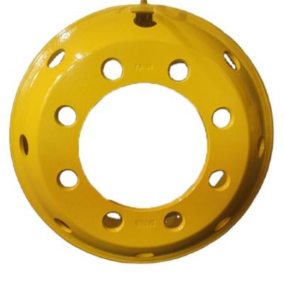 China Factory Wholesale 22.5*11.75 8 Hole Truck Wheels Steel Rims Flash Butt Welding/Submerged Arc Welding 7.0-20 for sale