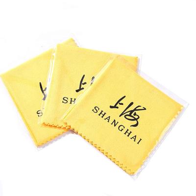 China Low Price Custom Printing 100% Polyester Watch Lens Microfiber Eyeglass Polishing Cleaning Cloth Eco-friendly for sale