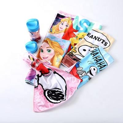 China Super Cold Moment Wrap Scarf Microfiber Quality Cooling Towel Safe For Neck Kids With Bag Package for sale