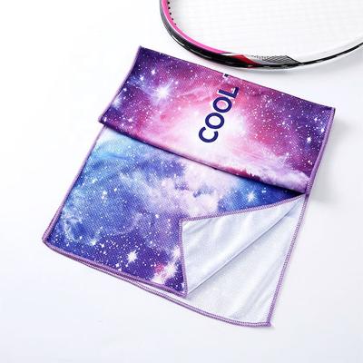 China New Sublimation Polyester Instant Cooling 100% Microfiber Sport Travel Print Child Safe Sweat Towels Cheap Price for sale