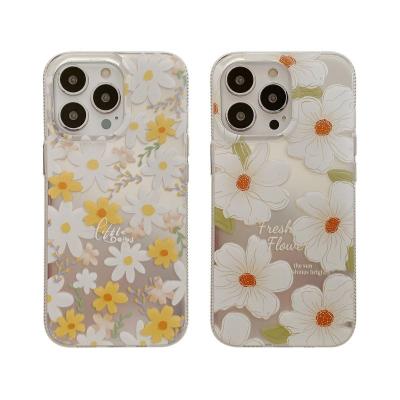 China Hot Silver Case Waterproof Daisy Series Phone Case For IPhone14pro Max Apple 1312 11 Pad Cover for sale