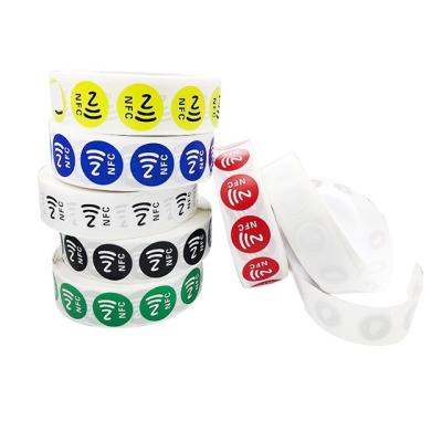 China 504Bytes MINI TAG Paper 215 Sticker NFC Tag Label In Roll for sale