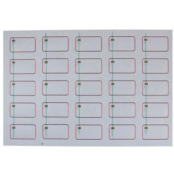 China Waterproof / HF 13.56MHZ Size A4 Size Plastic PVC Inlay Waterproof Custom Card Inlay For RFID Card for sale