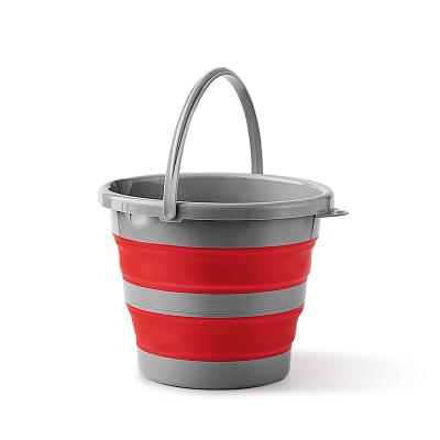 China Sustainable Portable Car Wash Panel Outdoor Travel Fishing Multi Functional Folding Bucket for sale