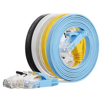 China Telecommunication Kingwire Utp RJ45 Flat Thin Cat 6 Cat 6a Network Cable Cat6 Patch Cords for sale