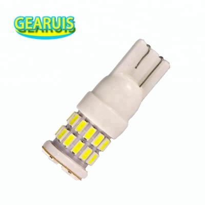 China 360 Angle T10 W5W LED 30 smd 3014 Car LED Lamp 12V Wedge Clearance Ceramic Lights 30 Reading Interior Lamp 32mm*11mm*9mm for sale