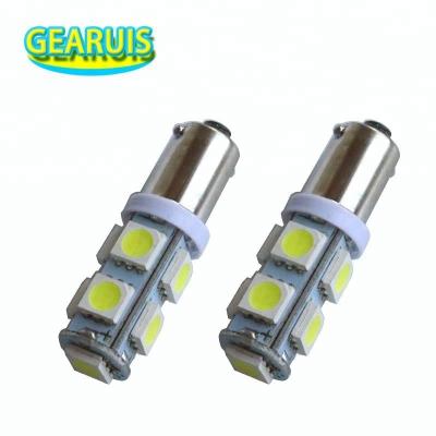 China BA9S T4W 9 smd 5050 LED 9SMD red yellow green blue yellow white colors 5 5 led car bulb high brightness 35mm*11mm for sale