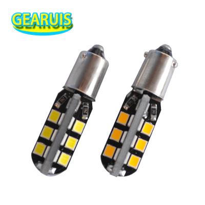 China T4W BA9S 24 SMD 2835 LED 1W For Auto Interior Car Wedge Side Plate D.C Warm White White Light 12V BA9S 24 SMD 2835 LED for sale