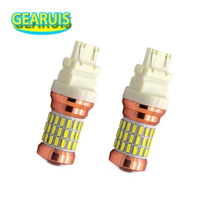 China 360 Angle Super Bright Beam T25 3156 3157 60 Universal SMD 4014 LED Spot 6000K Turn Signal Light Brake Light Bulb 12V White Amber Red for sale