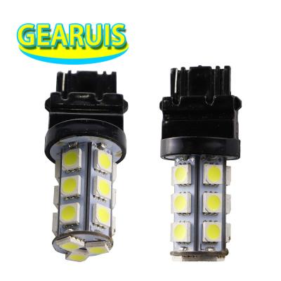 China P27/5W T25 3157 18 SMD 5050 LED Car Brake Light Auto Turn Signal Light P27W 3156 12V 3156/3157 18 SMD Yellow Blue Red White 5050 LED for sale