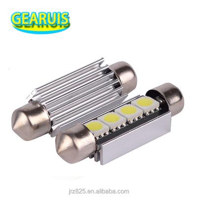 China Car 12V 4SMD Error Free Festoon 4 SMD 5050 C5W Canbus 41mm Interior Lights 4LED 41mm Lamp Bulb Dome Light for sale