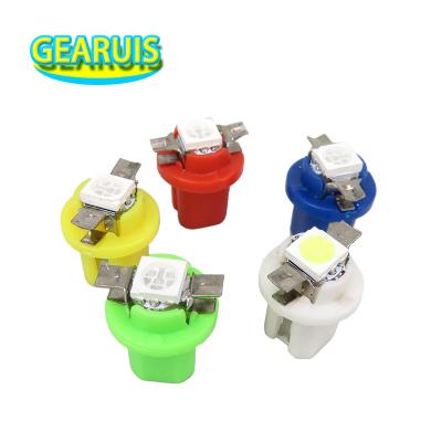 China GEARUIS 24V truck led 1 smd T5 B8.5D 509T 5050 led auto wedge dashboard indicator instrument wedge 24V light red blue yellow truck T5 B8.5D 1SMD LED for sale