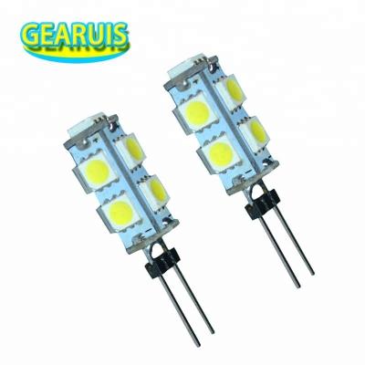 China 0.5W G4 9 SMD 5050 LED Car Light Cabinet Warm White Slim White Marine Camper Bulb Lamp Light 12V Bedroom Lighting G4 LED G4 9 SMD 5050 LED for sale