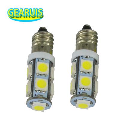 China Super Bright E10 9SMD 9 SMD 5050 3 Screws LED Chips Screw Bulb Light Lamp Car Vehicle MOTOR 1447 Style DIY Lighting 12V E10 9 SMD 5050 LED for sale