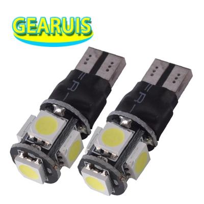 China Universal T10 W5W 5 SMD 5050 Long Flash 2 Modes LED Operation Car Wedge Bulb Red White 12V for sale