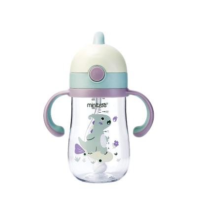 China BPA Free Manufacturer Anti-Colic Baby Drinking Bottle 350ml Baby Training Cup With Straw for sale