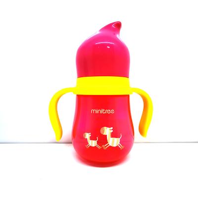 China BPA free factory direct sales 7 oz 210ml BPA pp silicone nipple baby breast milk bottle for infants for sale