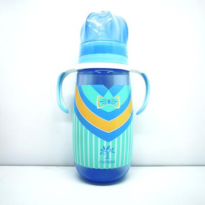 China Factory Direct Sales BPA Free 420ml Nipple Free Silicone Baby Mouth BPA PP Feeding Bottle For Children for sale