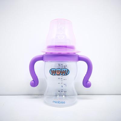 China BPA free factory direct sale pp silicone top quality nipple 6 oz 180ml baby feeding bottles for sale