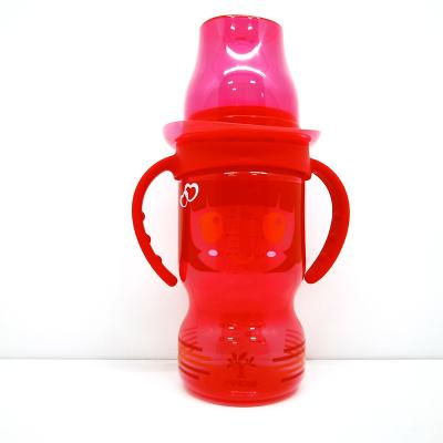 China BPA free factory direct sales 8 ounce BPA pp silicone nipple baby breast milk bottle for infants for sale