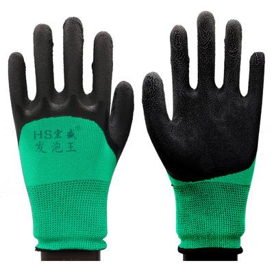 China Working Gloves Factory Wholesale Gloves Latex Foam Gloves Anti Slip Wear Resistant Dip Nitrile Work Insurance Safety Work Gloves for sale