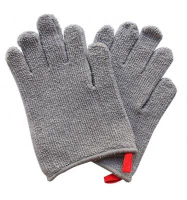 China Higher Oven Heat Resistant Black Marked Microwave Oven Special Gloves Profesional For for sale