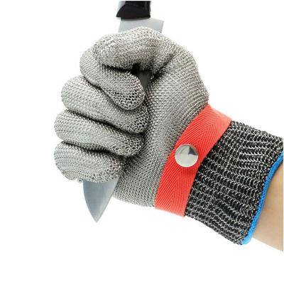 China Heavy Duty Metal Cut Gloves 100% Stainless Steel Mesh Butcher Gloves for sale