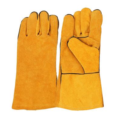 China Argon Anti-smash Argon Cat Welding Work Safety Welding Heat Resistant Industrial Leather Gloves Oven High Temperature Resistance for sale