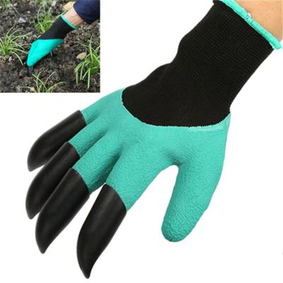 China Wholesale Waterproof Breathable Garden Genie Gloves with Prongs for Gardening Digging and Planting for sale