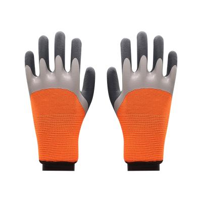 China Protective Gloves Wholesale Coating Nylon Nitrile Rubber Dipped Mechanic Gloves Work Gloves for sale